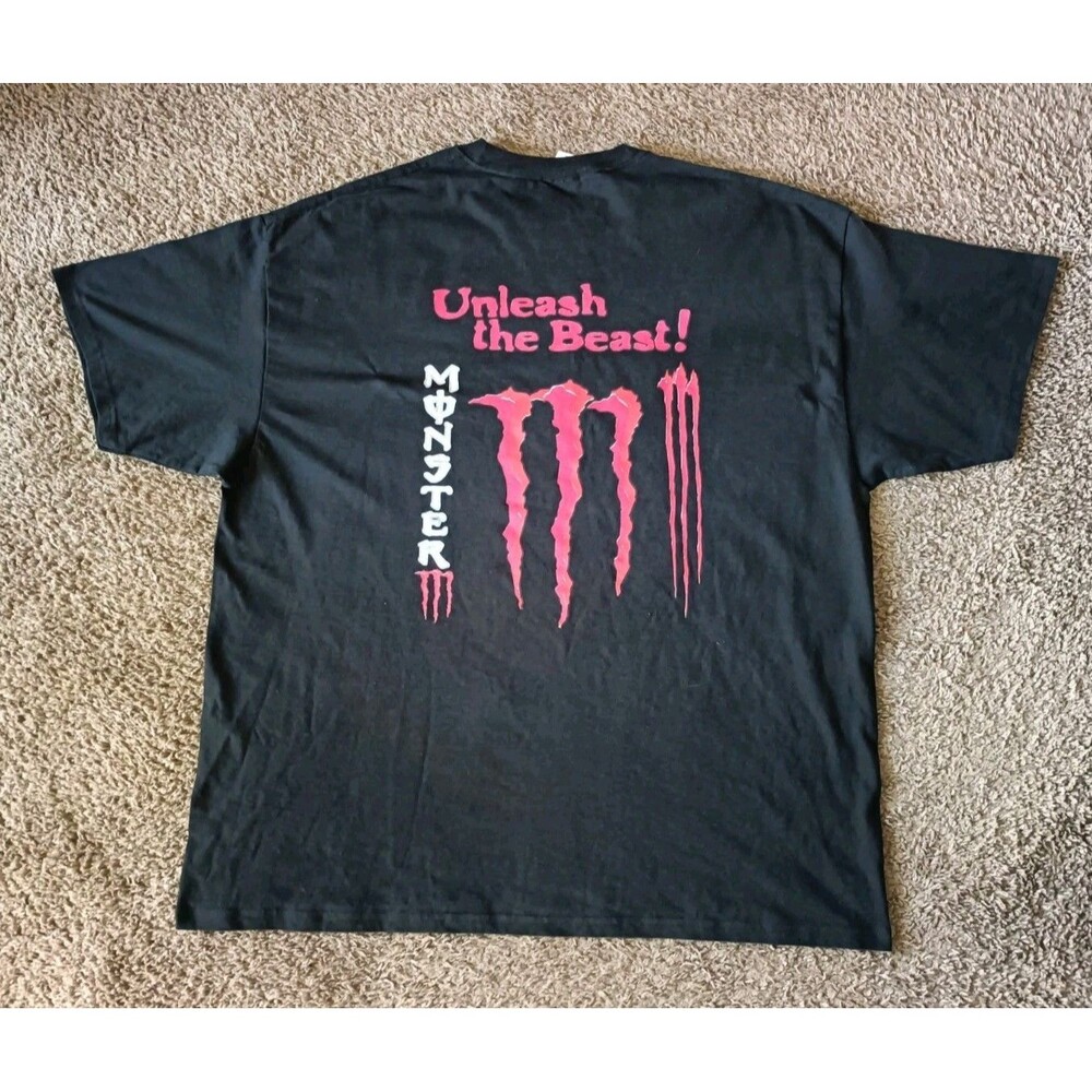 Monster Energy T-Shirt Men's Size 2XL Graphic Print Black Shirt